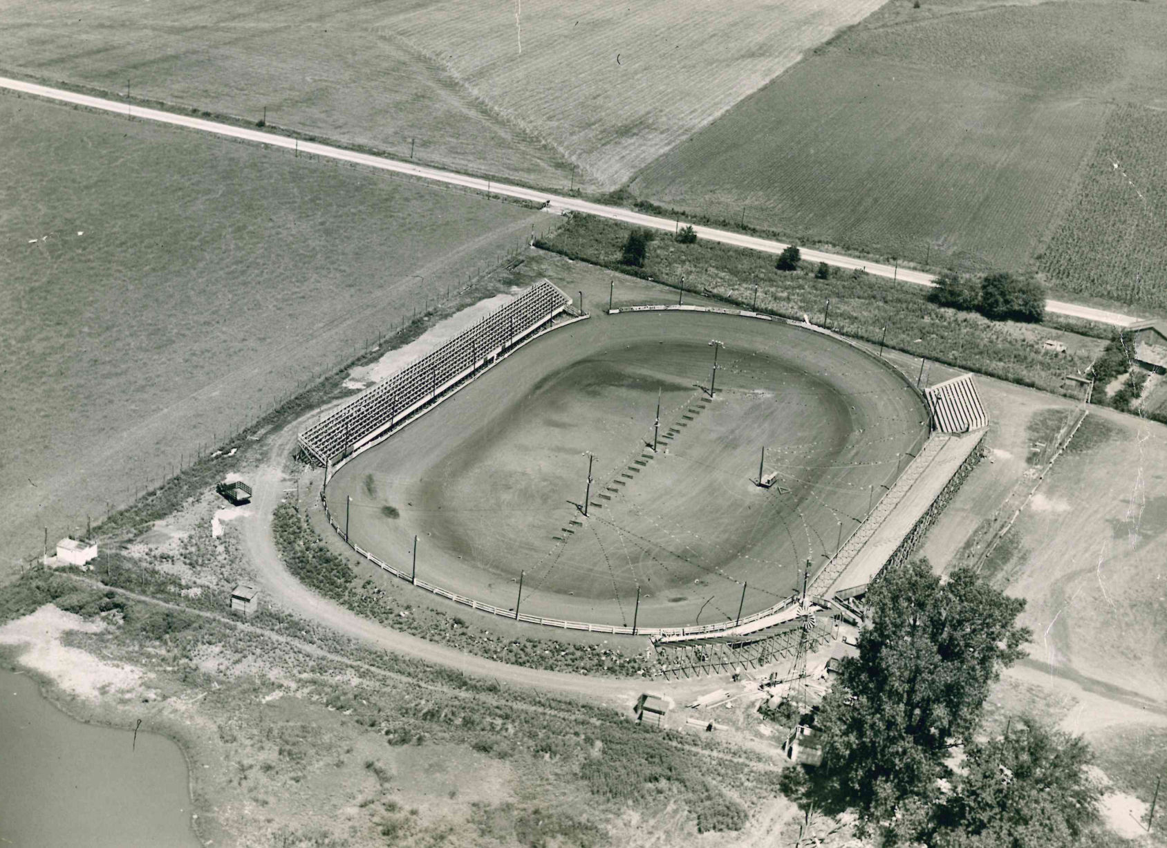Macon Speedway Track - Airview